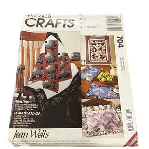 McCalls Crafts Quilt Pattern Jean Wells #704